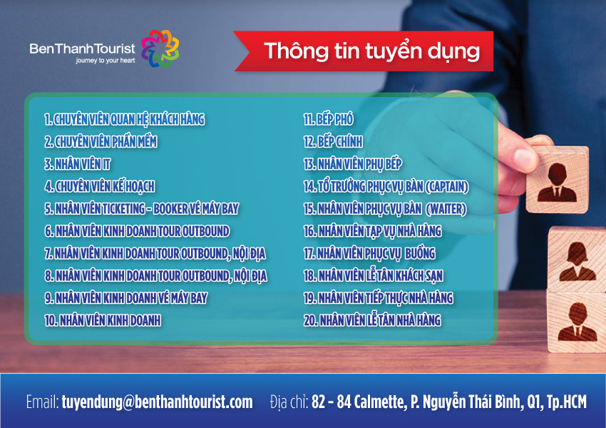 Mạng bán tour du lịch trực tuyến hàng đầu tại Việt Nam | BenThanh Tourist